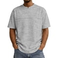 thumbnail image 1 of FRSASU Men's Crew Neck Basic Oversized Tshirts Half Sleeve Plain Loose Fit Summer Pullover Tops Gray, 1 of 9