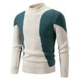 thumbnail image 1 of FRSASU Men's Crew Neck Sweater Slim Fit Lightweight Sweatshirts Knitted Pullover for Casual Or Dressy Wear White, 1 of 8