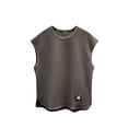 thumbnail image 1 of FRSASU Men's Crewneck Sleeveless Athletic Tank Top Performance Workout Muscle Cut Tee Tops Dark Gray, 1 of 3