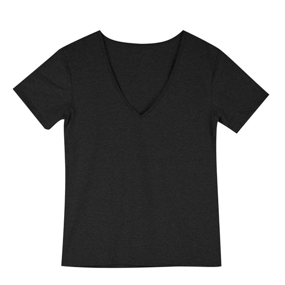 FRSASU Men's Deep V Neck T-Shirt Stretch Muscle Gym Workout Tee Shirt Short Sleeve Slim Fit Low Cut Tank Tops Black