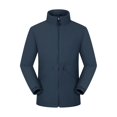 thumbnail image 1 of FRSASU Men's Full‑Zip Stand Collar Casual Jacket Wind‑Resistant Lightweight Coat with Big Flap Pockets Hiking Travel Outfits Gray, 1 of 9