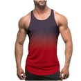 thumbnail image 1 of FRSASU Men's Gym Workout Tank Tops Y-Back Stringer Bodybuilding Undershirts,Sleeveless Quick Dry Muscle Tee Red, 1 of 4