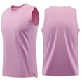 thumbnail image 1 of FRSASU Men's High Wicking Sleeveless Base Layer Cycling Running Underwear Quick Dry Vests Lightweight Sports Mesh Tank Tops Pink, 1 of 8