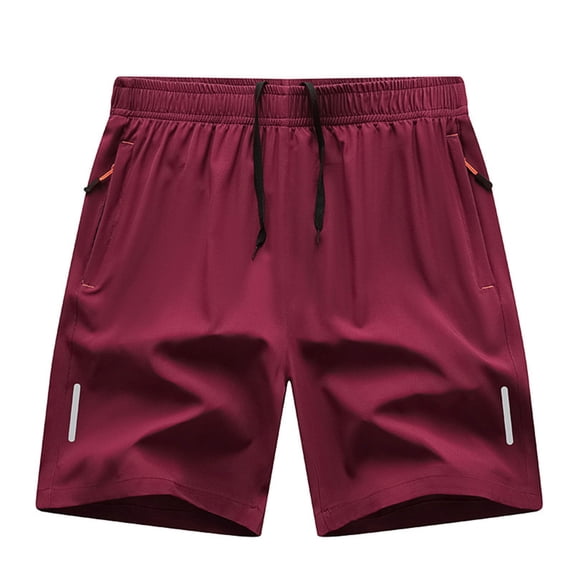 FRSASU Men's Ice Silk Athletic Shorts, Elastic Waist Workout Summer ...