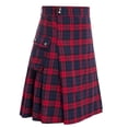 thumbnail image 1 of FRSASU Men’s Kilt Scottish Kilts for Men Scottish Tartan Kilt Utility Kilts Scottish Traditional Kilt Plaid Tartan Skirt St. Patrick's Day Skirt for Men Red, 1 of 8