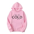 thumbnail image 1 of FRSASU Men's Letter Graphic Print Lightweight Hoodies Long Sleeve Drawstring Pullover Sweatshirts with Pockets Pink, 1 of 5