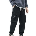 thumbnail image 1 of FRSASU Men's Lightweight Jogger tapered pants with Pockets Stretch Sweatpants Workout Runing Athletic Track Pants Black, 1 of 3