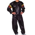 thumbnail image 1 of FRSASU Men's Lightweight Sports Sauna Suit, Loss Full Body Sweat Sauna Suit Exercise Gym Ankles Ensure Cuffs Set Black-A, 1 of 8
