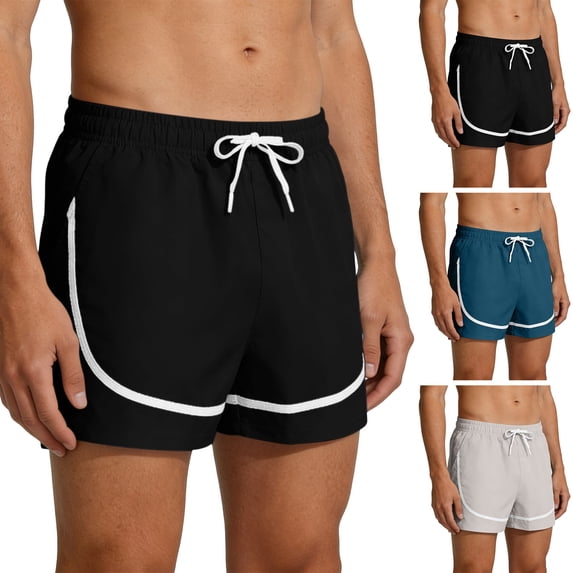 FRSASU Men's Mesh Shorts 3 Inch Running Gym Athletic Workout Bodybuilding Booty Track Shorts Khaki