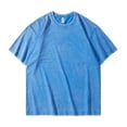 thumbnail image 1 of FRSASU Men's Oversized T-Shirts Cotton Tee Heavyweight Unisex Short Sleeve Crew Neck Loose Fit Basic Tops Blue, 1 of 6