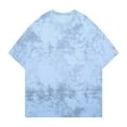 thumbnail image 1 of FRSASU Men’s Oversized T-Shirts – Washed Cotton Loose Fit Tees, Drop Shoulder Crew Neck, Vintage Baggy Style Streetwear Tops Light Blue, 1 of 3