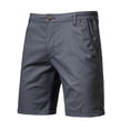 thumbnail image 1 of FRSASU Men's Perfect Short Solid Colort Work Shorts Lightweight Athletic Shorts for Men with Pockets Dark Gray, 1 of 5