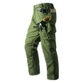 thumbnail image 1 of FRSASU Men's Ripstop Fleece Lined Tactical Work Cotton Pants Warm Water Resistant Flex Utility Cargo Skiing Hiking Pants Green, 1 of 8