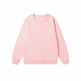 thumbnail image 1 of FRSASU Men's Round Neck Simple Casual Cotton Top Solid Color Casual Loose Classic Pullover Pink, 1 of 2
