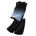 thumbnail image 1 of FRSASU Men's Sets 2 Piece Outfits Crew Neck Sleeveless Solid Tank Top and Drawstring Waist Shorts Set Workout Tracksuit Gray, 1 of 5