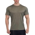 thumbnail image 1 of FRSASU Men's Short Sleeve Crew Neck T-Shirts Athletic Running Workout Performance Breathable Tee Tops Green, 1 of 7