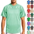 thumbnail image 1 of FRSASU Men's Short Sleeve Shirts V-Neck Mesh Fabric Pullovers Breathable Quick Dry Gym Workout Tops White, 1 of 8