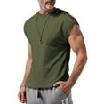 thumbnail image 1 of FRSASU Men's Sleeveless Gym Workout Tank Tops Sleeveless Athletic Muscle Training Bodybuilding T-Shirts Army Green, 1 of 6