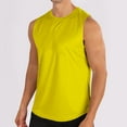 thumbnail image 1 of FRSASU Men's Sleeveless Shirts Quick Dry Tank Tops Sun Protection Athletic Gym Workout Muscle Shirts Yellow, 1 of 5