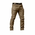 thumbnail image 1 of FRSASU Men's Stretch Cargo Pants Water Resistant Outdoor Lightweight Work Hiking Pants with Pockets Brown, 1 of 4