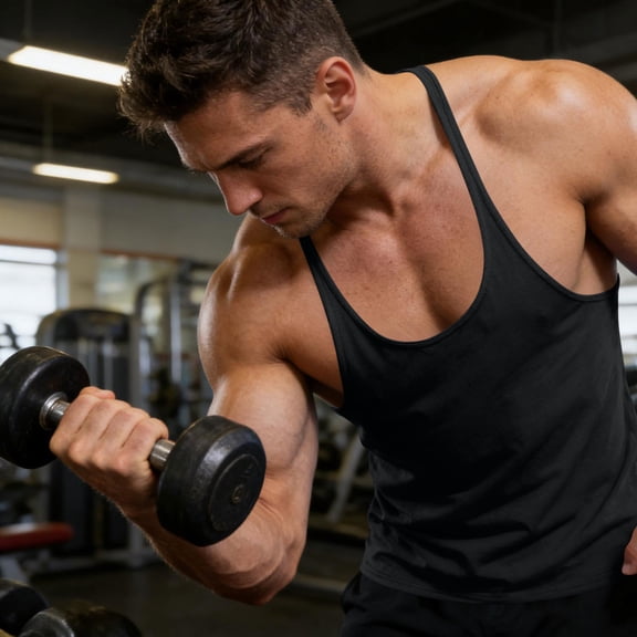 FRSASU Men's Stringer Tank Tops Muscule Cut Bodybuilding Gym Vest Y-Back Workout Sleeveless Tee Black