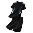 thumbnail image 1 of FRSASU Men's Summer 2 piece Set 2 piece Set Sport Running Training Loose Basketball Fitness Tracksuits Gray, 1 of 9