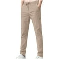 thumbnail image 1 of FRSASU Men's Summer Quick Dry Joggers Pants Lightweight Casual Running Pockets Pants Drawstring Fitness Sweatpants Khaki-A, 1 of 3