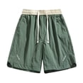 thumbnail image 1 of FRSASU Men's Summer Running Shorts Elastic Waist Drawstring Lightweight Breathable Athletic Workout Gym Shorts with Pockets Green, 1 of 8