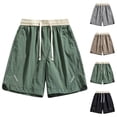 thumbnail image 1 of FRSASU Men's Summer Running Shorts Elastic Waist Drawstring Lightweight Breathable Athletic Workout Gym Shorts with Pockets Khaki, 1 of 8