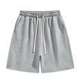 thumbnail image 1 of FRSASU Men's Sweat Shorts Casual Stretch Elastic Waist Breathable Double Layer Lounge Summer Running Shorts with Pockets Gray, 1 of 8