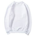thumbnail image 1 of FRSASU Men's Sweatshirt Relaxed Fit Crewneck Pullover Lightweight Athletic Long Sleeve Comfy Tops White, 1 of 3