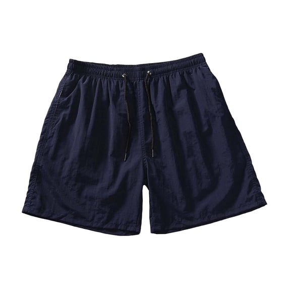 FRSASU Men's Swim Trunks with Mesh Lining Beach Bathing Suits Outdoor Sports Quick Dry Swimming Trunks with Pockets Navy