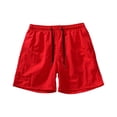 thumbnail image 1 of FRSASU Men's Swim Trunks with Mesh Lining Beach Bathing Suits Outdoor Sports Quick Dry Swimming Trunks with Pockets Red, 1 of 9
