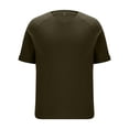 thumbnail image 1 of FRSASU Men's V Neck Cotton T Shirts Regular Big and Tall Short Sleeve Tee Summer Clothing Army Green, 1 of 7