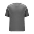 thumbnail image 1 of FRSASU Men's V Neck Cotton T Shirts Regular Big and Tall Short Sleeve Tee Summer Clothing Gray, 1 of 7