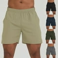 thumbnail image 1 of FRSASU Men's Workout Running Shorts with Pockets 4" Lightweight Quick Dry Athletic Gym Mesh Shorts no Liner Navy, 1 of 7