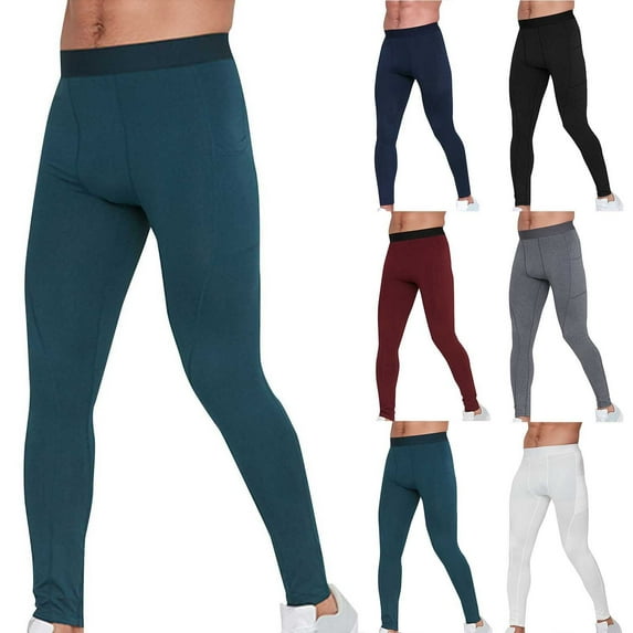 FRSASU Men's solid color Fashionable casual and comfortable tight pants Elastic waist Running pants White