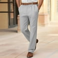 thumbnail image 1 of FRSASU Men's suit straight leg pants Pants Casual Stretch Waist Trousers business pants with Pockets Gray, 1 of 6