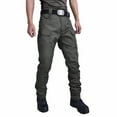 thumbnail image 1 of FRSASU Men's wear-resistant Tactical Cargo Pants Water Resistant Lightweight Hiking Pants Outdoor Work Pants with Multi Pockets Green, 1 of 3