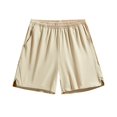 thumbnail image 1 of FRSASU Mens Athletic Running Shorts with Compression Liner Quick Dry Ice Silk Sports Gym Hiking Shorts with Pockets Khaki, 1 of 5