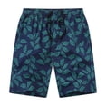 thumbnail image 1 of FRSASU Mens Casual Printed Shorts Golf Hiking Drawstring Elastic Waist Summer Beach Shorts with Pockets Black, 1 of 6