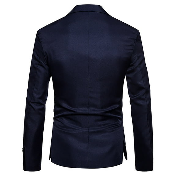 FRSASU Mens Casual Slim Fit Suit Jacket One Button Daily Blazer Business Sport Coat Tops Navy