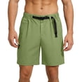 thumbnail image 1 of FRSASU Mens Casual Twill Cargo Shorts Cotton Drawstring Classic Cargo Stretch Short with Multi Pockets Army Green, 1 of 9