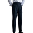 thumbnail image 1 of FRSASU Mens Classic High Waist Suit Trousers Vintage Belt Lace-up Straight Pants Mens Spring Fashion Pleated Slim Pants Black, 1 of 4