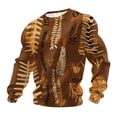 thumbnail image 1 of FRSASU Mens Ethnic Pattern Men's Crewneck Sweatshirt Long Sleeve Sweater Shirt Casual Pullovers Tops Multicolor-F, 1 of 3