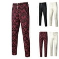 thumbnail image 1 of FRSASU Mens Gothic Pants Cosplay Costume Trousers Steampunk Victorian Pants Rock Punk Pants White, 1 of 7