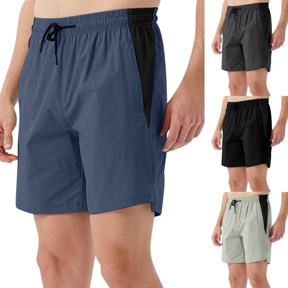 FRSASU Mens Gym Workout Shorts Shorts Summer Running Light Solid Color Quick Dry Sport Shorts Gym Training Shorts for Men Green