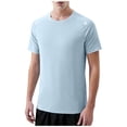 thumbnail image 1 of FRSASU Mens Lightweight Athletic T-Shirt Quick Dry Stretch Crew Neck Short Sleeve Running Workout Gym Tee Shirt Blue, 1 of 6
