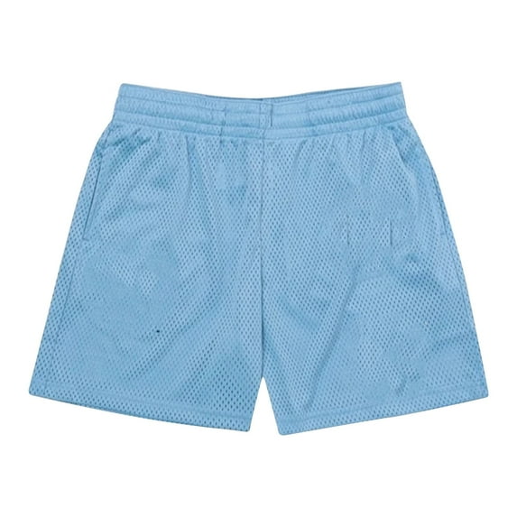 FRSASU Mens Mesh Running Beach Shorts 3 Inch Breathable Gym Athletic Workout Shorts for Men Sky Blue