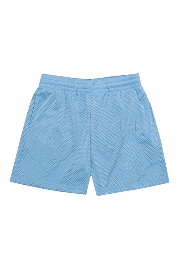Mens Mesh Running Beach Shorts 3 Inch Breathable Gym Athletic Workout Shorts for Men Sky Blue